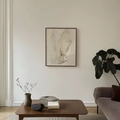 Image of a owl watercolor painting by Shayna Larsen, originals & prints available