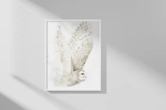 Image of a owl watercolor painting by Shayna Larsen, originals & prints available