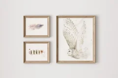 Image of a owl watercolor painting by Shayna Larsen, originals & prints available