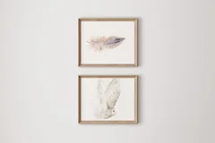 Image of a owl watercolor painting by Shayna Larsen, originals & prints available