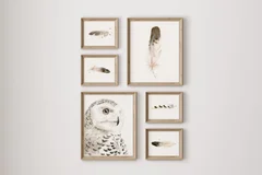 Image of a owl watercolor painting by Shayna Larsen, originals & prints available