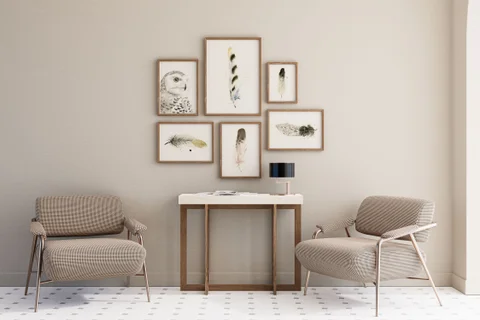 Image of a owl watercolor painting by Shayna Larsen, originals & prints available