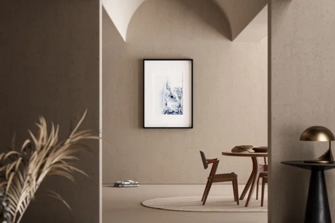 Image of a owl watercolor painting by Shayna Larsen, originals & prints available