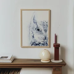 Image of a owl watercolor painting by Shayna Larsen, originals & prints available