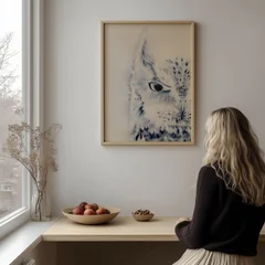 Image of a owl watercolor painting by Shayna Larsen, originals & prints available