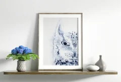 Image of a owl watercolor painting by Shayna Larsen, originals & prints available