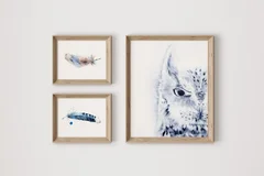 Image of a owl watercolor painting by Shayna Larsen, originals & prints available