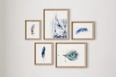 Image of a owl watercolor painting by Shayna Larsen, originals & prints available