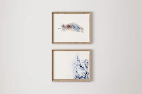 Image of a owl watercolor painting by Shayna Larsen, originals & prints available