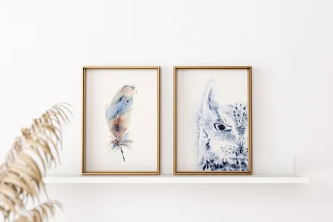 Image of a owl watercolor painting by Shayna Larsen, originals & prints available