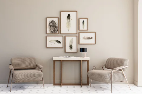 Image of a buffalo watercolor painting by Shayna Larsen, originals & prints available