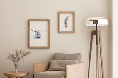 Image of a highland-cow watercolor painting by Shayna Larsen, originals & prints available