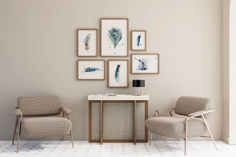 Image of a highland-cow watercolor painting by Shayna Larsen, originals & prints available