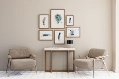 Image of a highland-cow watercolor painting by Shayna Larsen, originals & prints available