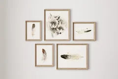 Image of a fox watercolor painting by Shayna Larsen, originals & prints available