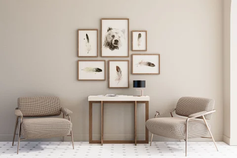 Image of a bear watercolor painting by Shayna Larsen, originals & prints available